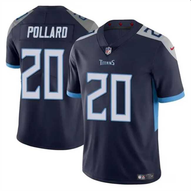 Men & Women & Youth Tennessee Titans #20 Tony Pollard Navy Vapor Limited Football Stitched Jersey->washington commanders->NFL Jersey